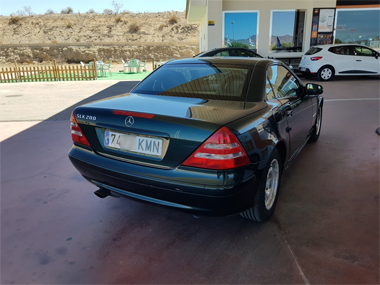 Mercedes SLK on route to customer in Mazarrón Mercedes SLK